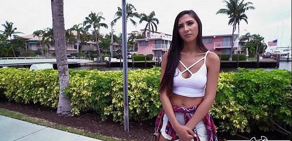  BANGBROS - The Bang Bus Interviews Newbie Gianna Dior On The Streets Of Miami!